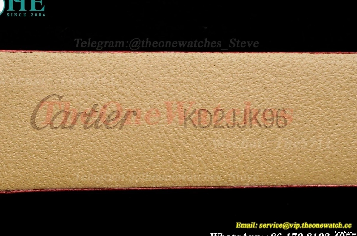 Dumont Santos Silver RG Quartz AF Dial Red SA 0408